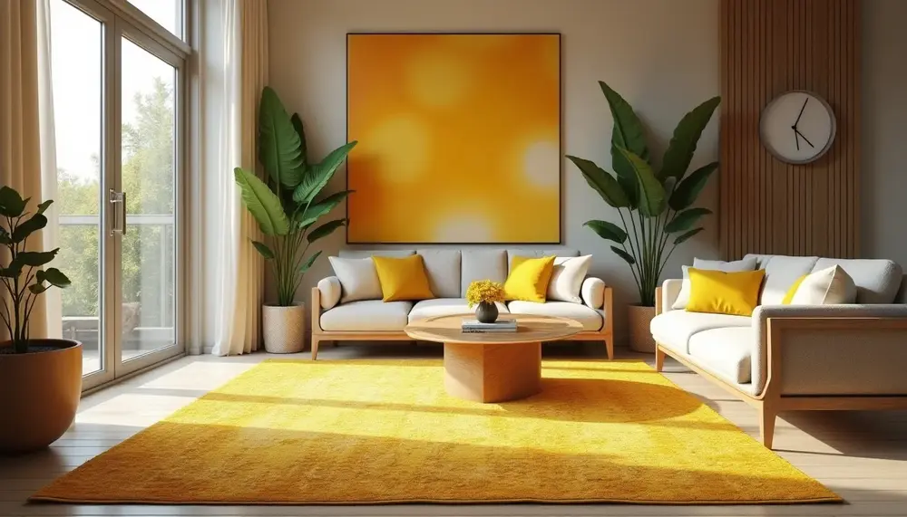 Der Charme eines Perserteppichs in Gelb: Farbpsychologie und Einrichtungsideen