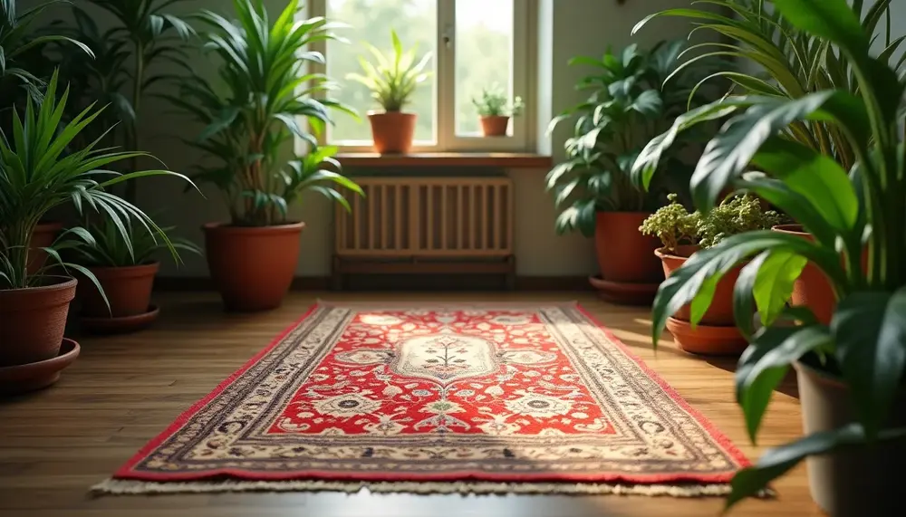 Die Verbindung von Natur und Kunst: Perserteppich mit Pflanzenmotiven