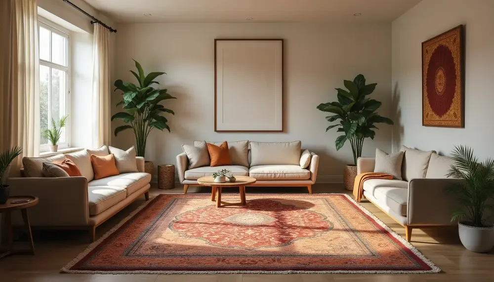 Wie ein Orientteppich Ihr Wohnzimmer verwandeln kann